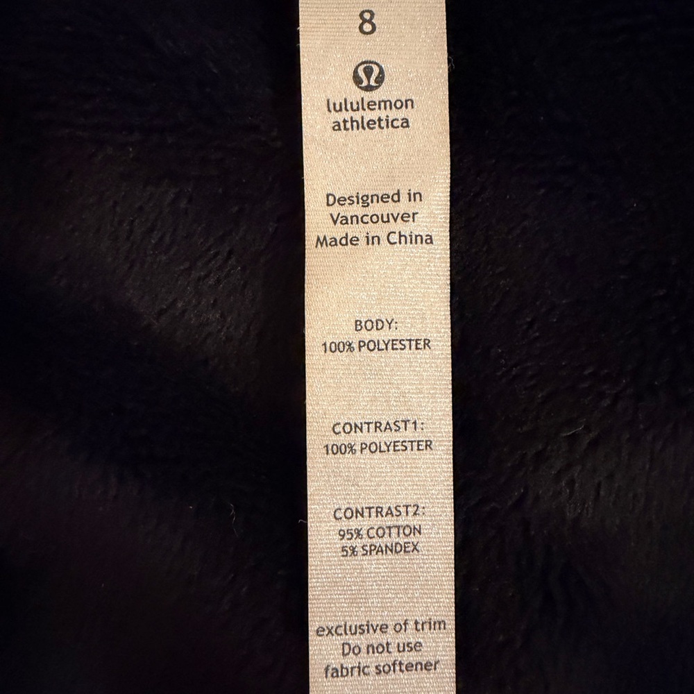 NWOT lululemon athletica Black Sherpa Jacket - Picture 5 of 12